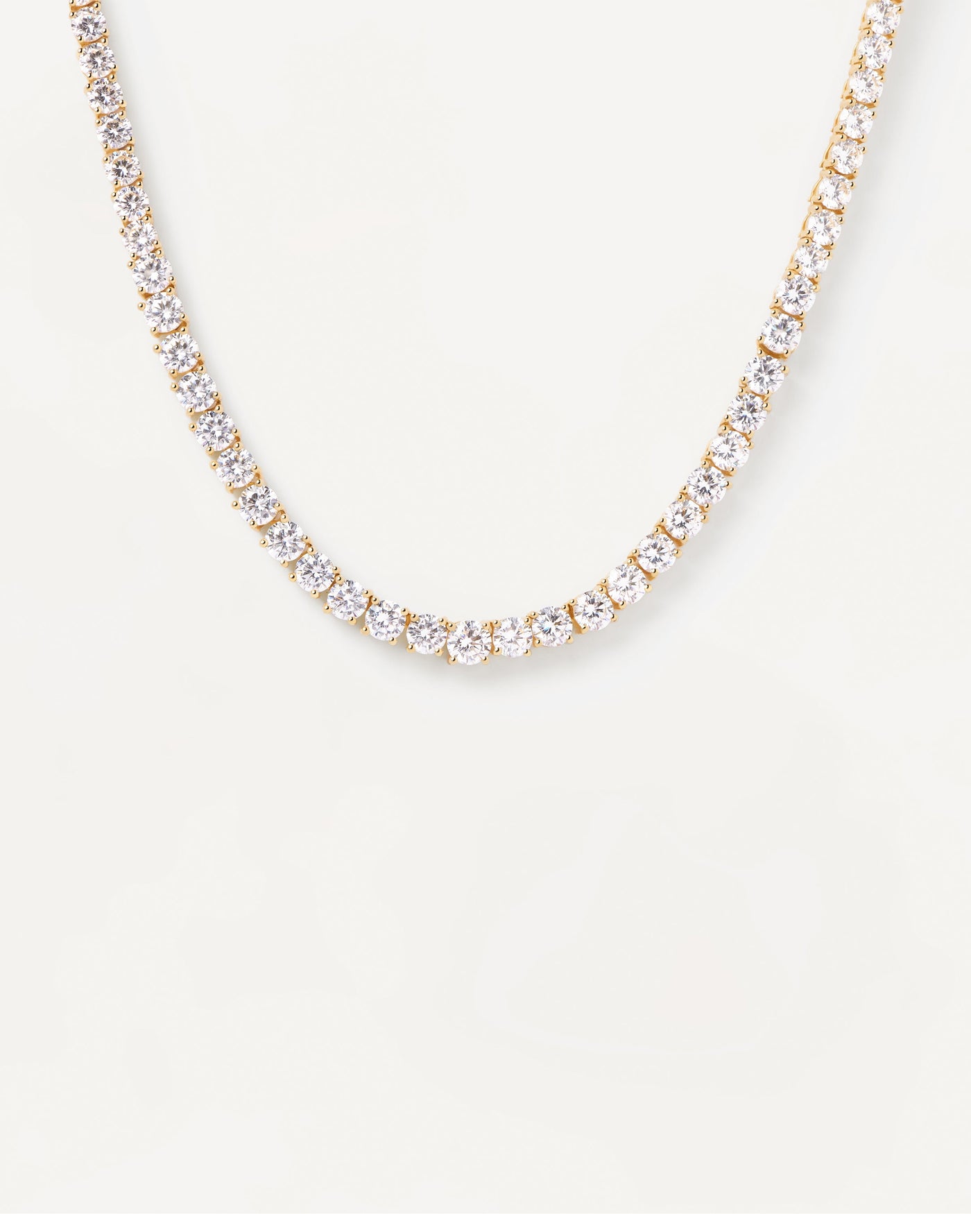 Tennis Supreme Necklace - 
  
    Sterling Silver / 18K Gold plating
  
