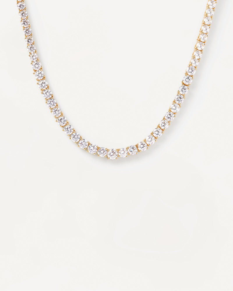 Collana Tennis Supreme - 
  
    Argento sterling / Placcatura in Oro 18K
  
