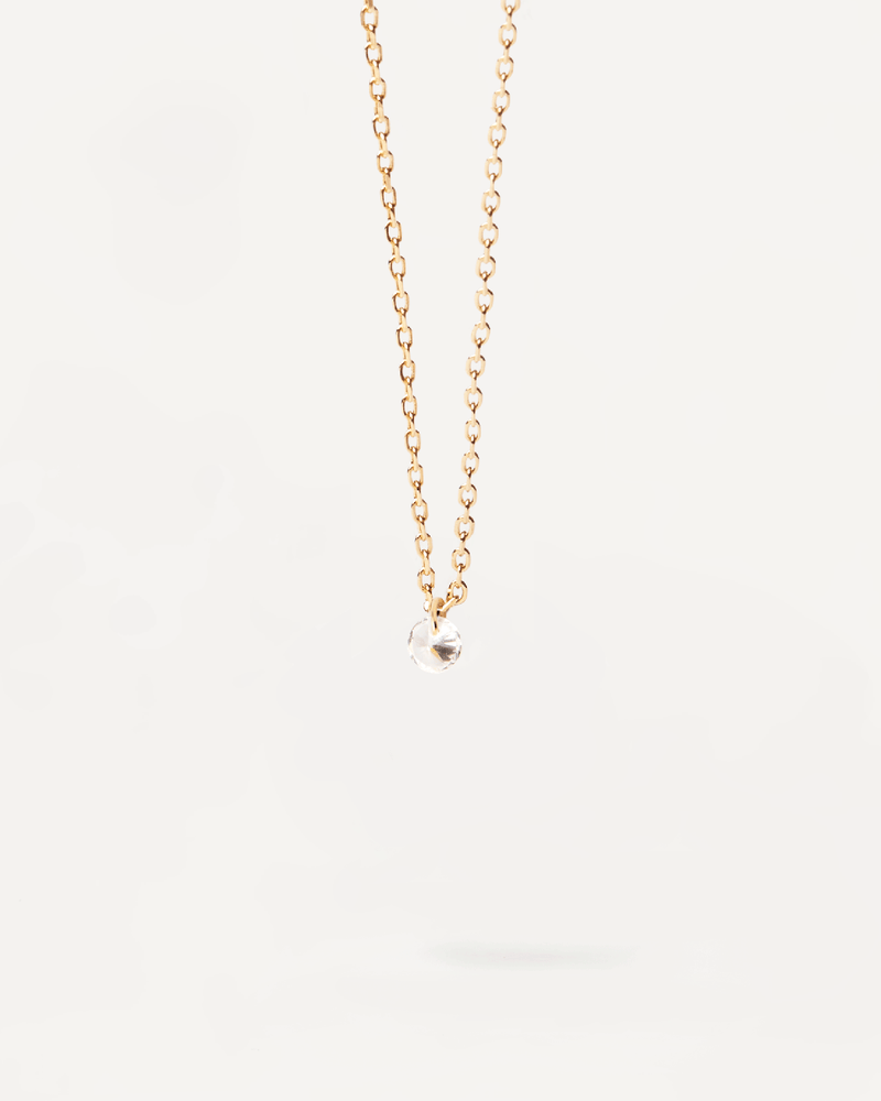 Joy solitary Necklace - 
  
    Sterling Silver / 18K Gold plating
  
