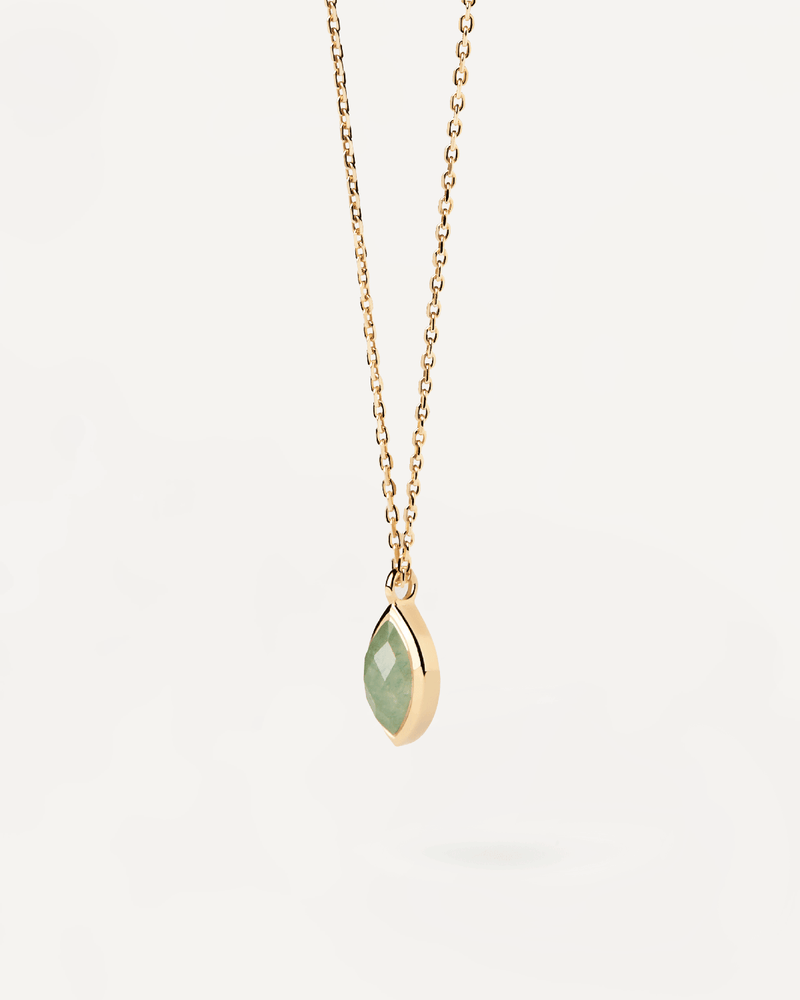 Green Aventurine Nomad Necklace - 
  
    Sterling Silver / 18K Gold plating
  
