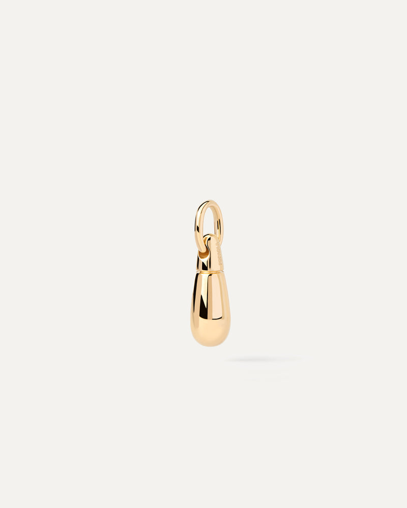 Stackable small drop pendant to customize necklace or hoops
