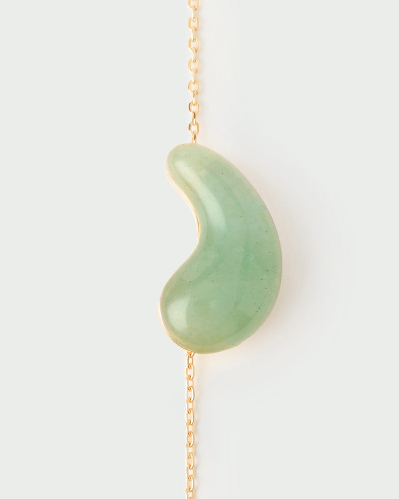 Collar Aventurina verde Aura - 
  
    Plata de Ley / Baño de Oro 18K
  
