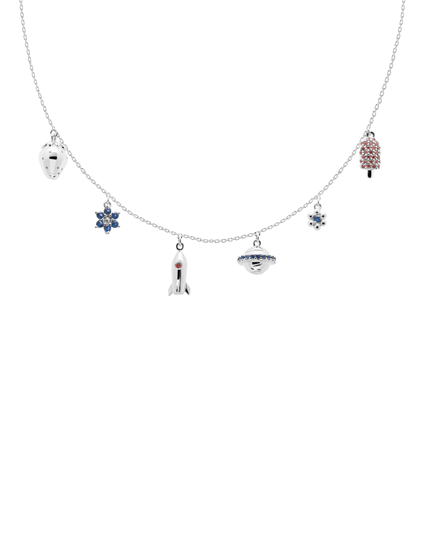 Crystal and zirconia  necklaces