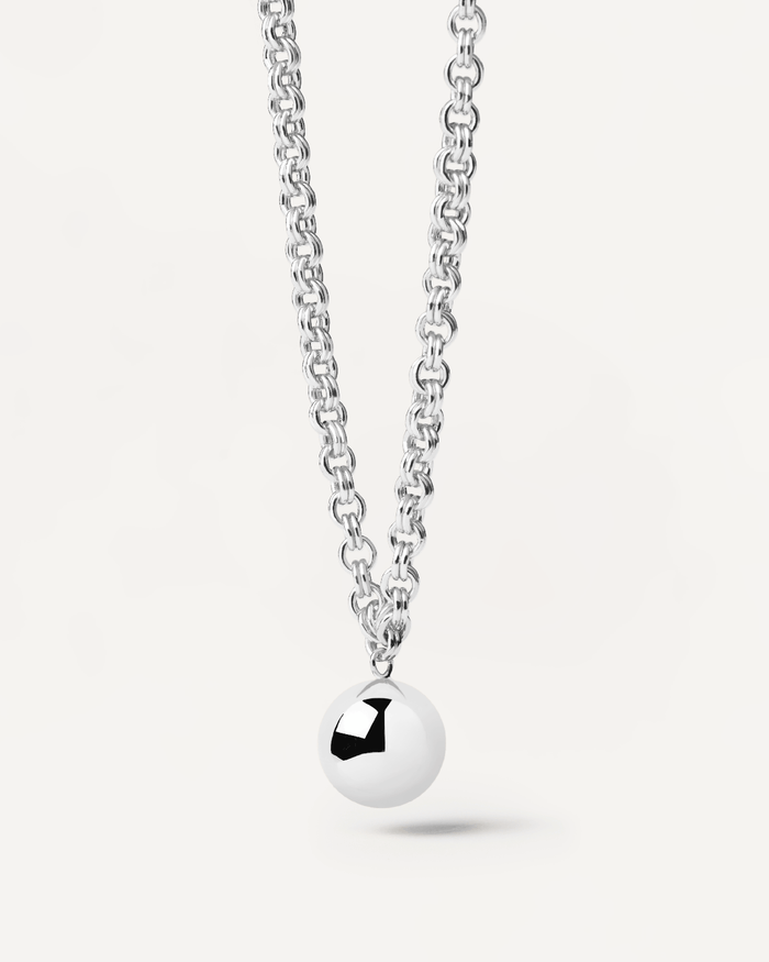 Navika Silver Golf Ball Necklace Simple Elegant Charms Girl Woman Classy  Delicate Silver Golf Putter Golfball Golf Jewelry