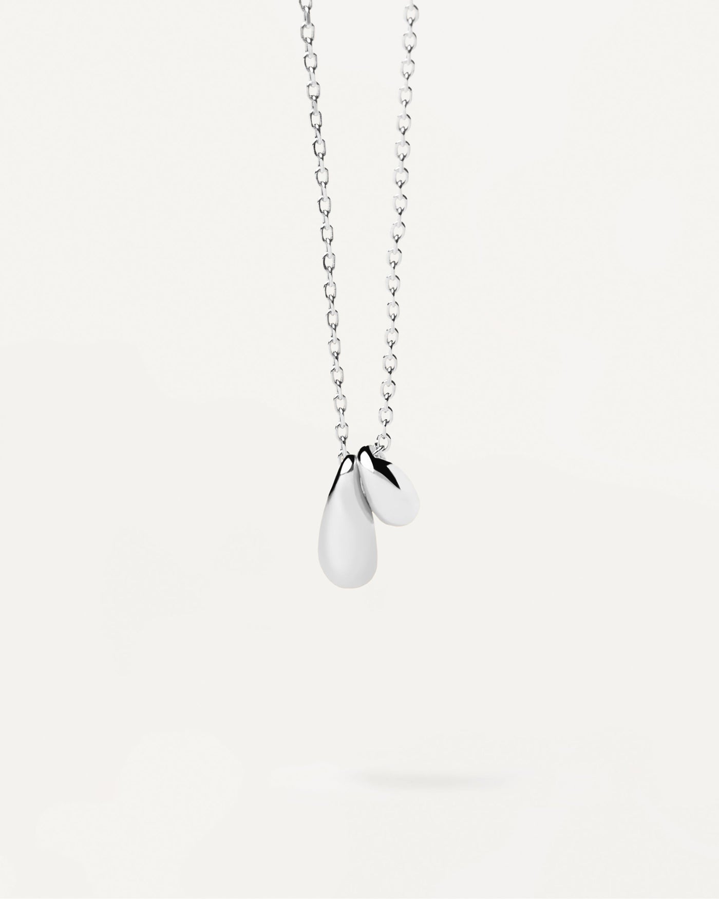2023 Selection | Sugar Silver Necklace. Sterling silver necklace with two drop pendants. Get the latest arrival from PDPAOLA. Place your order safely and get this Best Seller. Free Shipping.