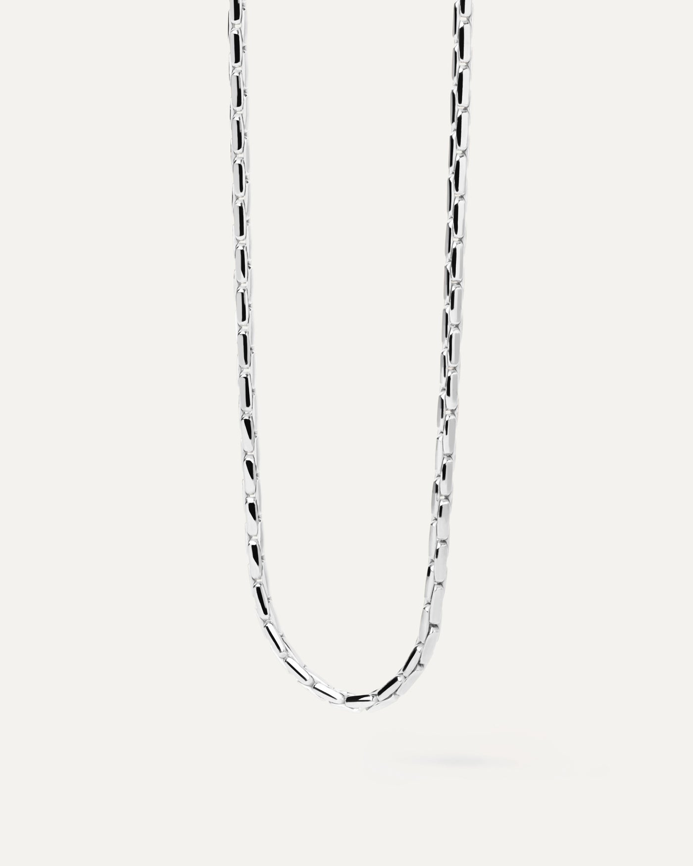 2023 Selection | Boston Silver Chain Necklace. Boston silver thick chain necklace with elongated links. Get the latest arrival from PDPAOLA. Place your order safely and get this Best Seller. Free Shipping.