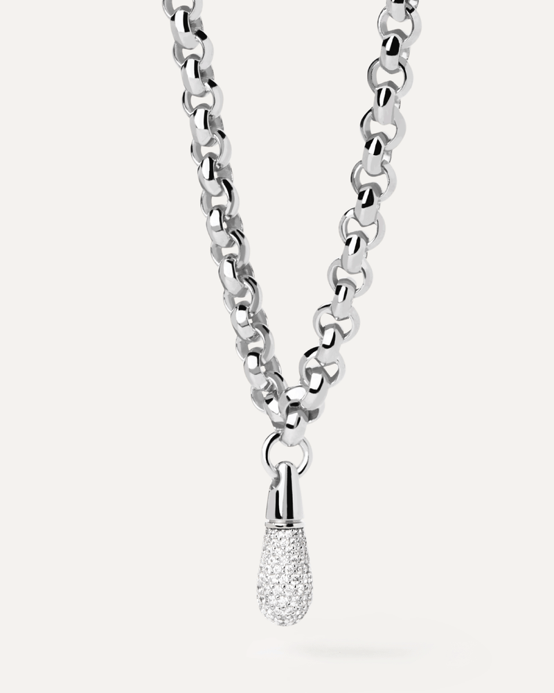 Lasya Silver Necklace PSLA180188A – Parisera