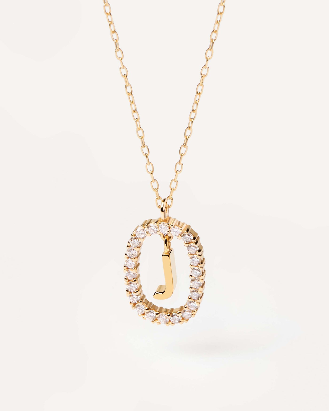 2023 Selection | Diamonds and Gold Letter J Necklace. Initial J necklace in solid yellow gold, circled by 0.33 carats lab-grown diamonds. Get the latest arrival from PDPAOLA. Place your order safely and get this Best Seller. Free Shipping.