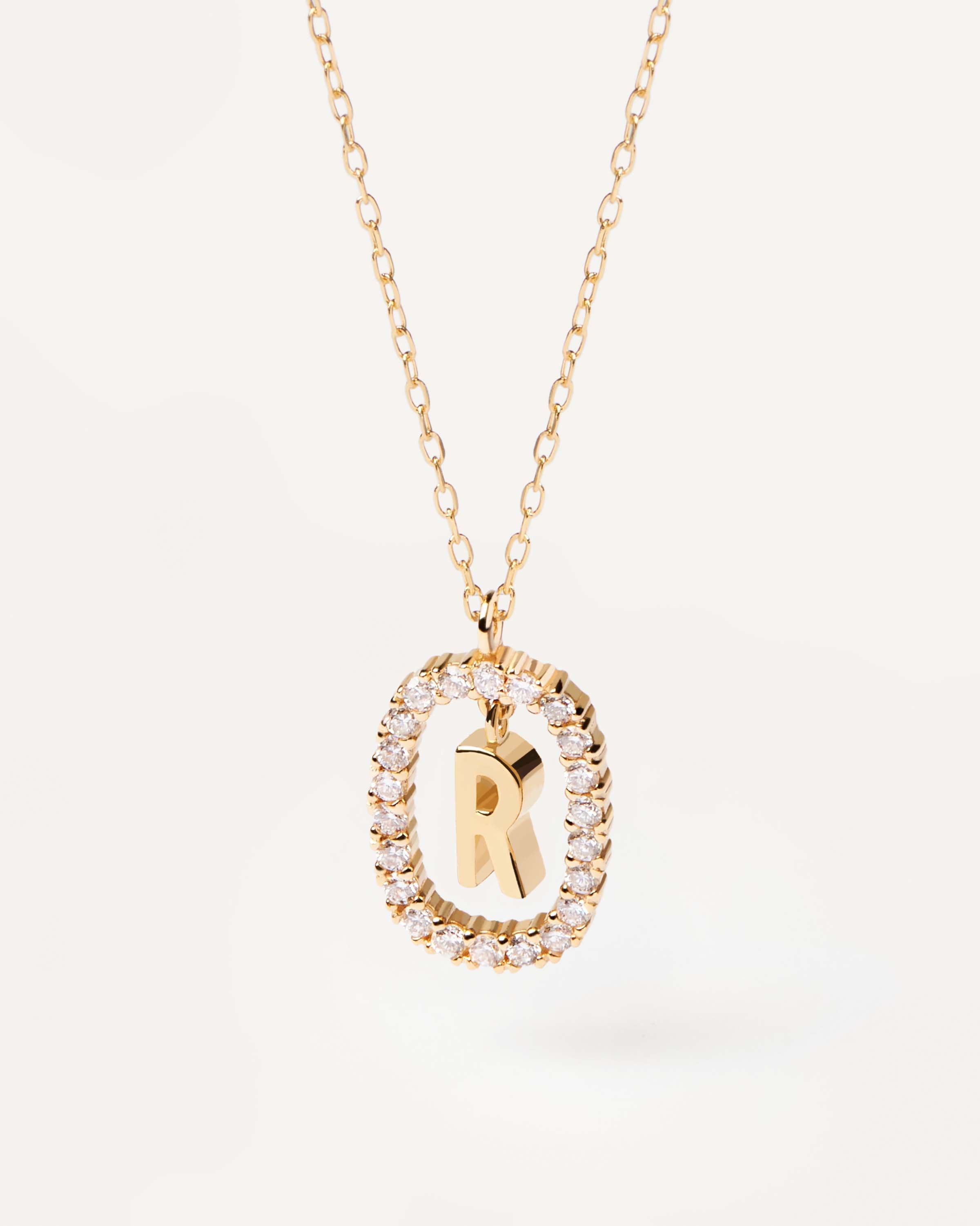 Diamond r pendant hotsell