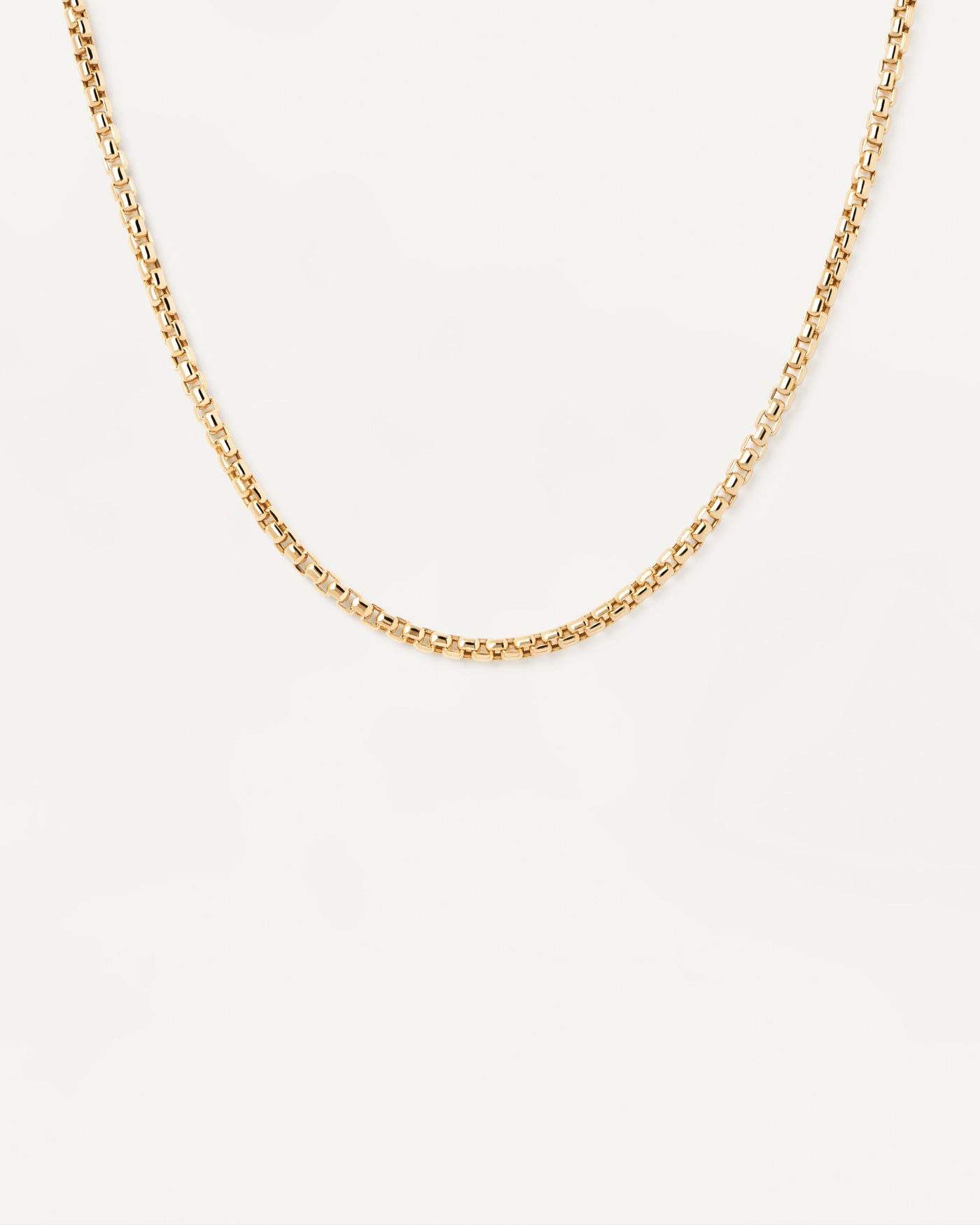 Gold Box Chain Necklace - 
  
    18K Gold
  
