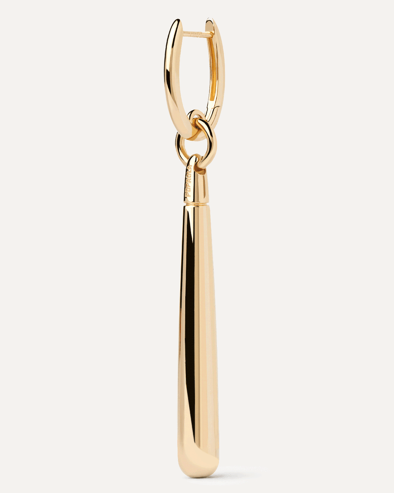 Supreme Jupiter Einzelner Creolen - 
  
    Sterling Silber / 18K Goldplattierung
  
