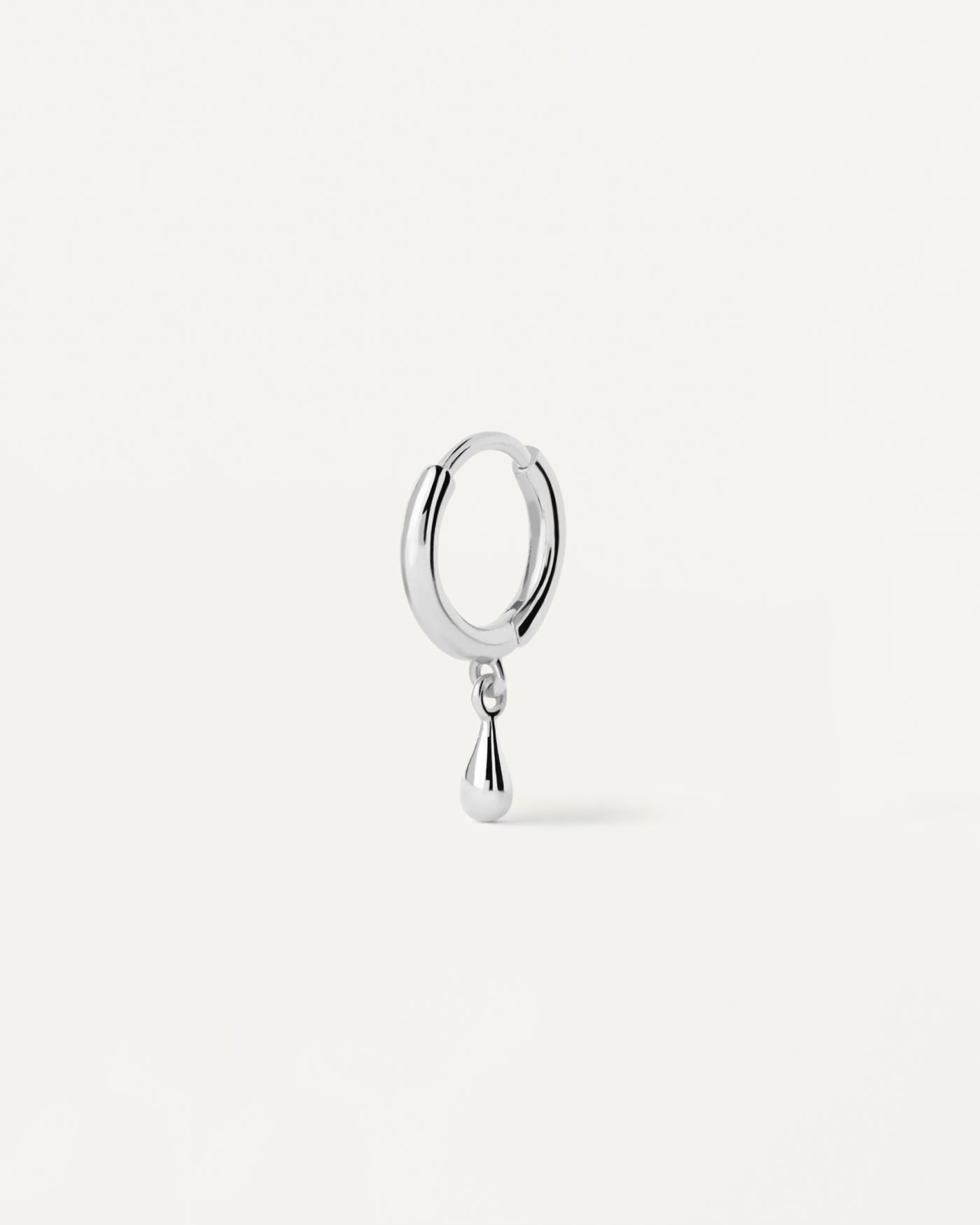Aro individual de Plata Teardrop - 
  
    Plata de Ley
  
