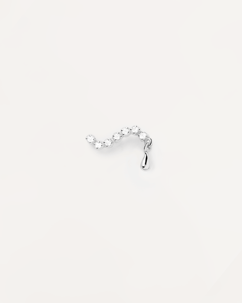 Piercing oreja stud de plata Swim - 
  
    Plata de Ley
  
