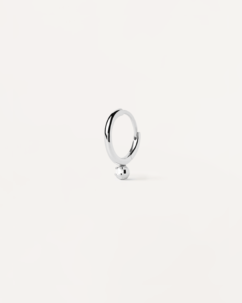 Orecchino a cerchio Singolo In Argento Tide - 
  
    Argento sterling
  
