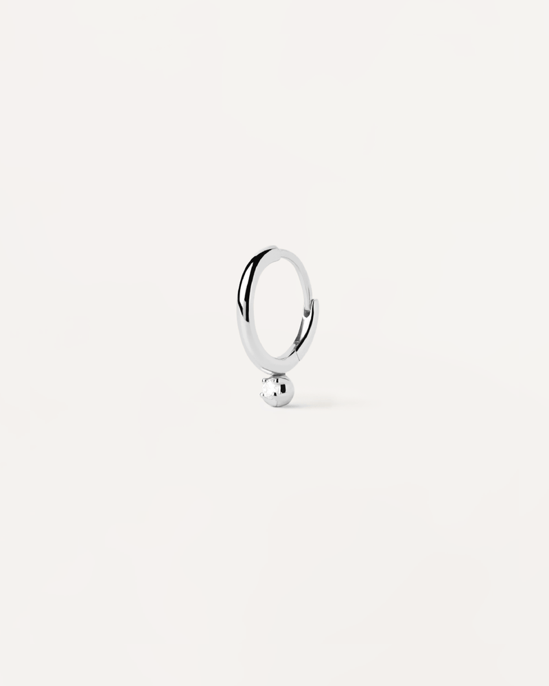 Tide silver single hoop Earring - 
  
    Sterling Silver
  
