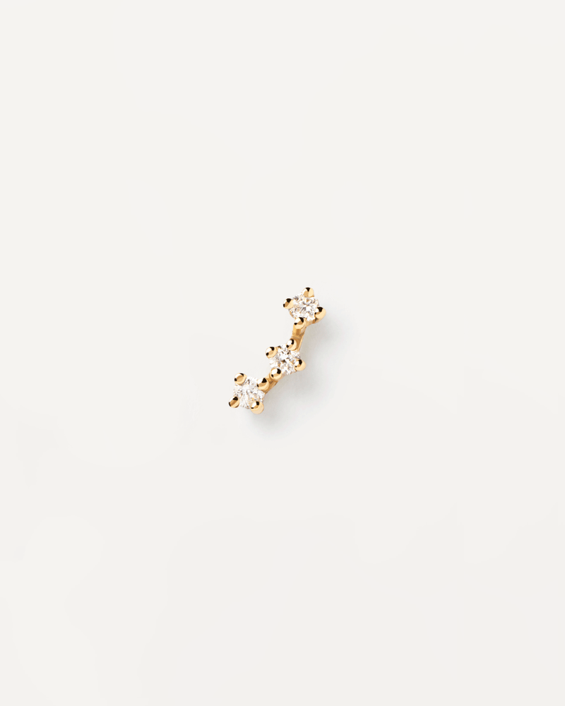 Diamonds and gold Brooklyn Single Earring - 
  
    18K Gold
  
