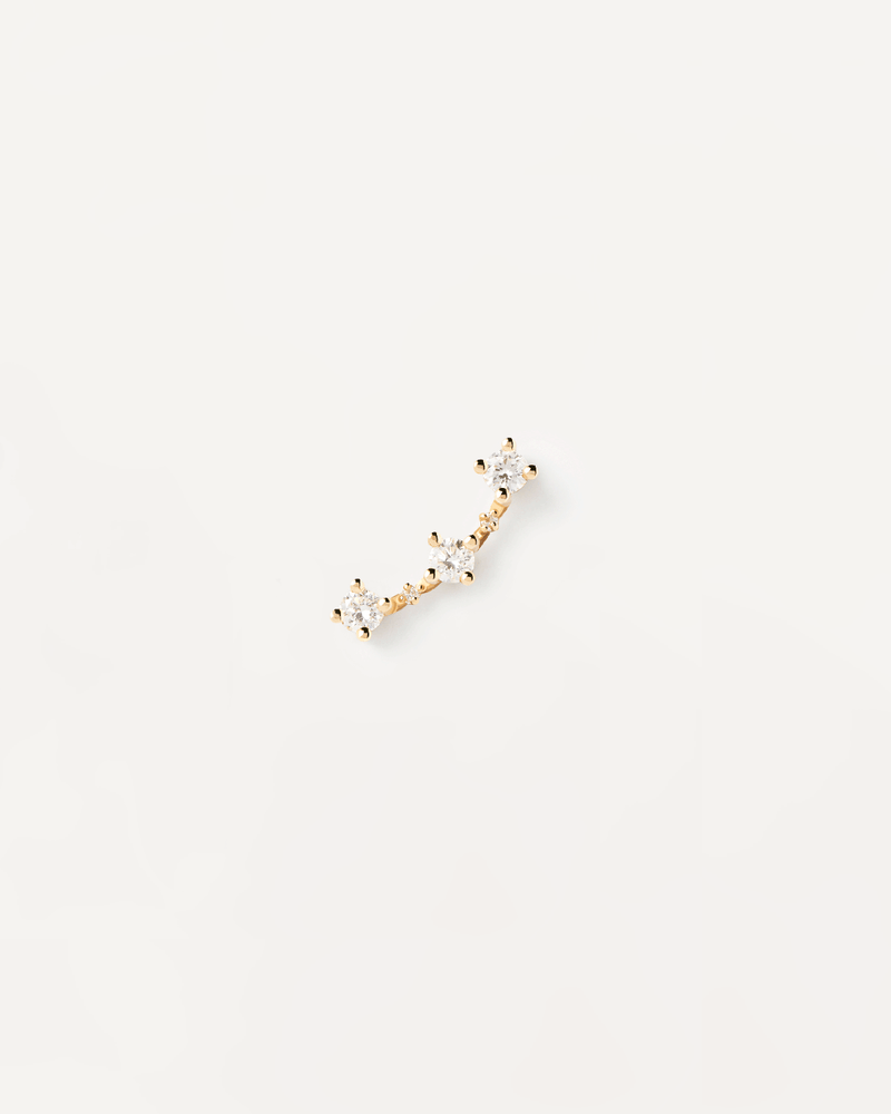 Diamonds and gold Liberty Single Earring - 
  
    18K Gold
  
