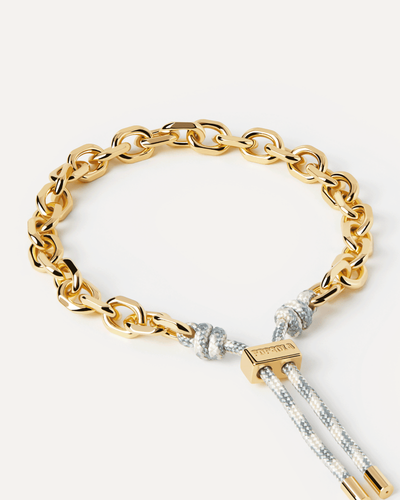 Sky Essential Rope and Chain Bracelet - 
  
    Brass / 18K Gold plating
  
