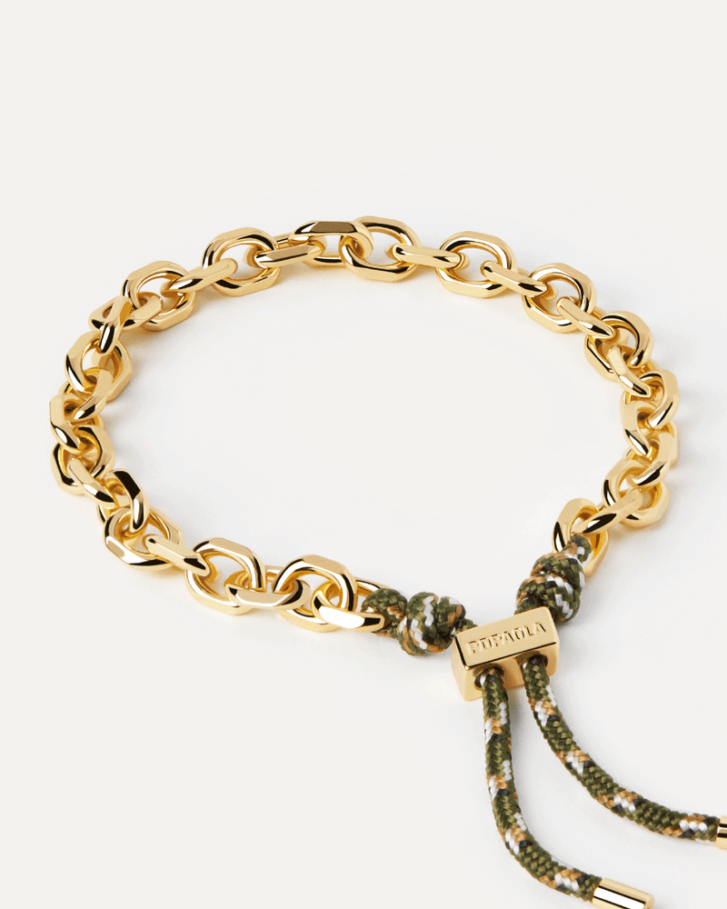Cottage Essential Rope and Chain Bracelet - 
  
    Brass / 18K Gold plating
  
