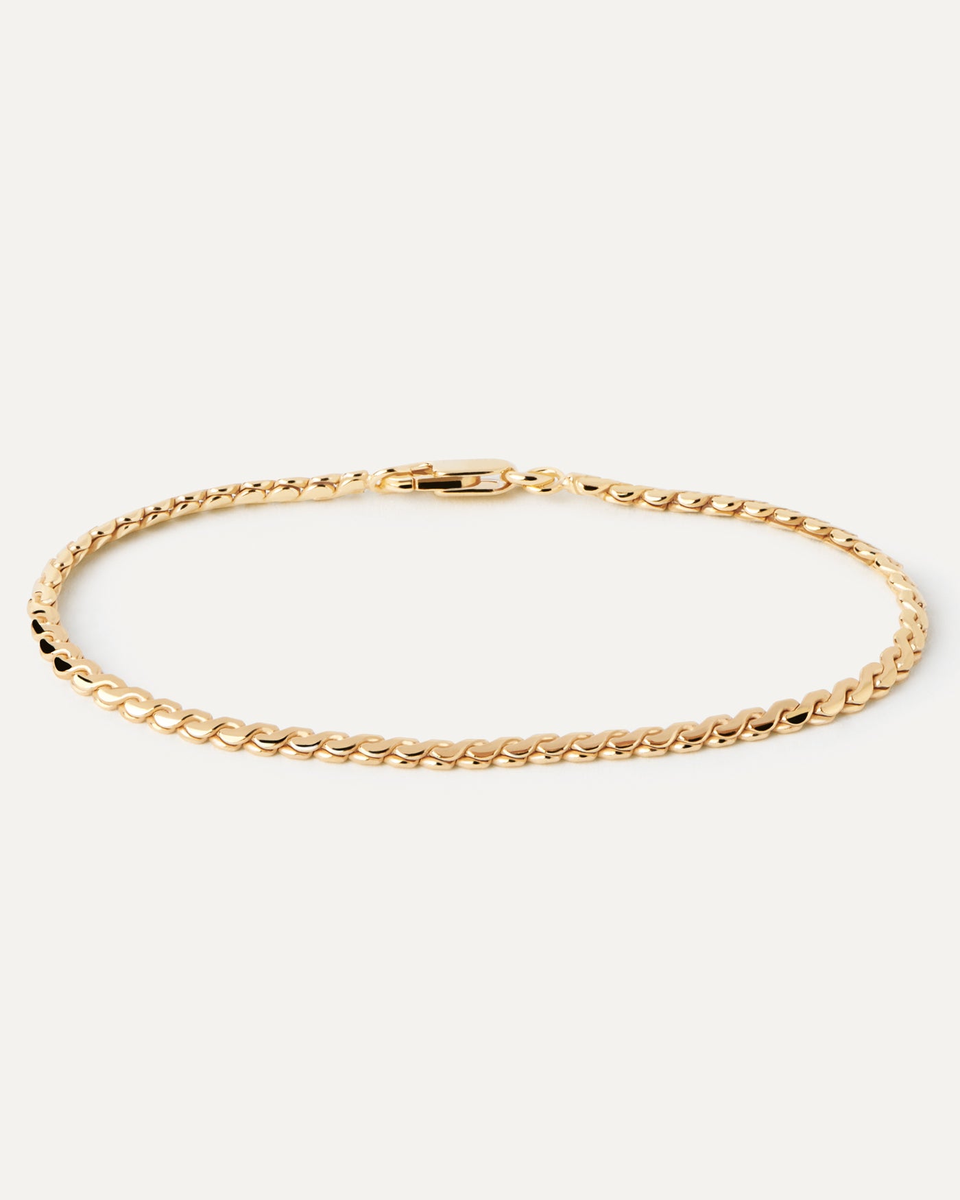 2023 Selection | Serpentine Chain Bracelet. Modern gold-plated serpentine chain bracelet with braided links. Get the latest arrival from PDPAOLA. Place your order safely and get this Best Seller. Free Shipping.