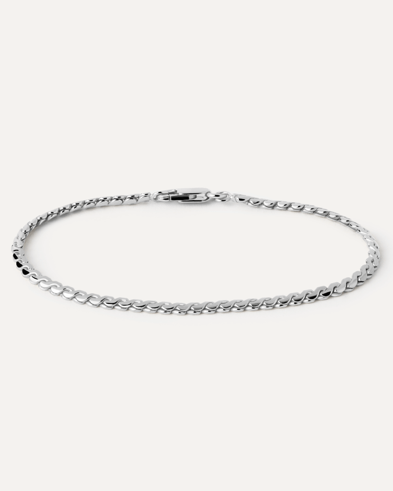 Serpentine Silver Chain Bracelet - 
  
    Sterling Silver
  
