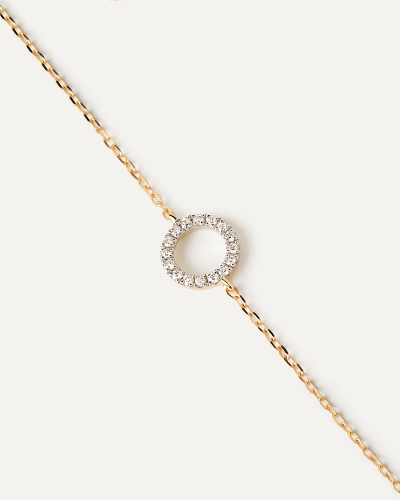 Diamonds and gold Circle bracelet - 
  
    18K Gold
  
