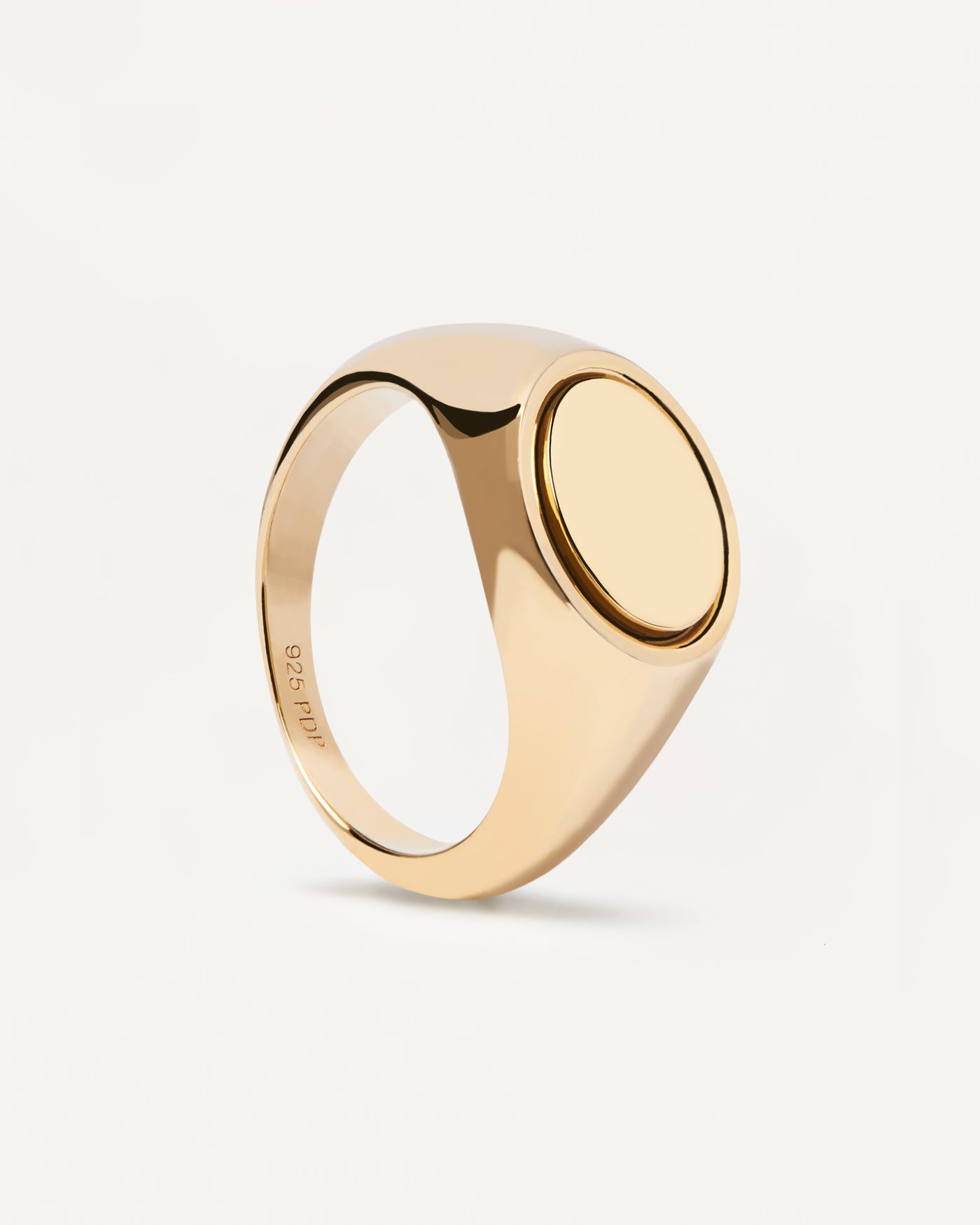 Stamp Ring 
  
    Sterling Silber / 18K Goldplattierung
  
