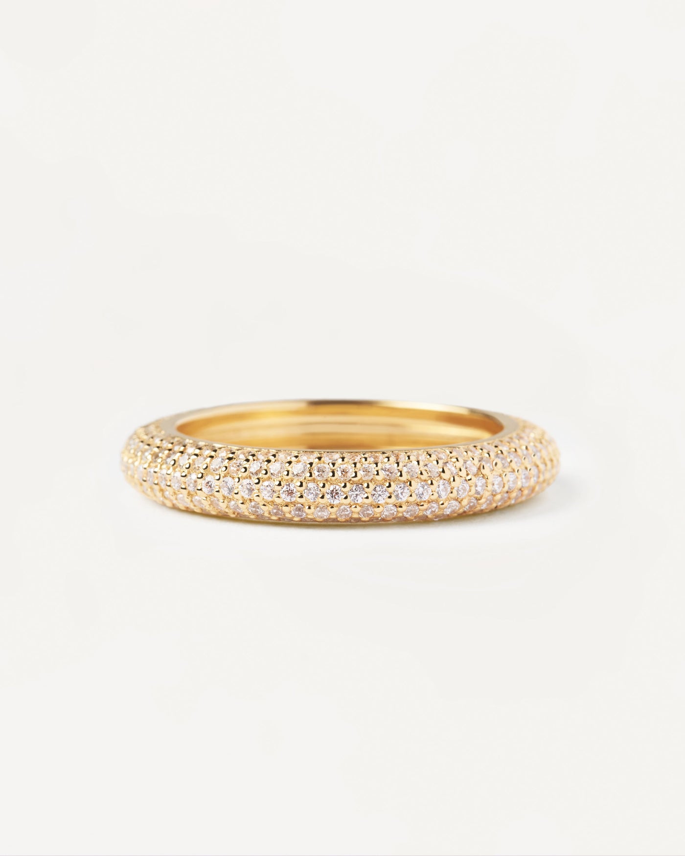 2023 Selection | King Ring. Gold-plated eternity ring with white zirconia. Get the latest arrival from PDPAOLA. Place your order safely and get this Best Seller. Free Shipping.