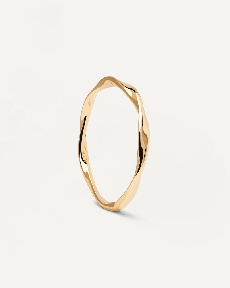 Spiral Ring - 
  
    Sterling Silver / 18K Gold plating
  
