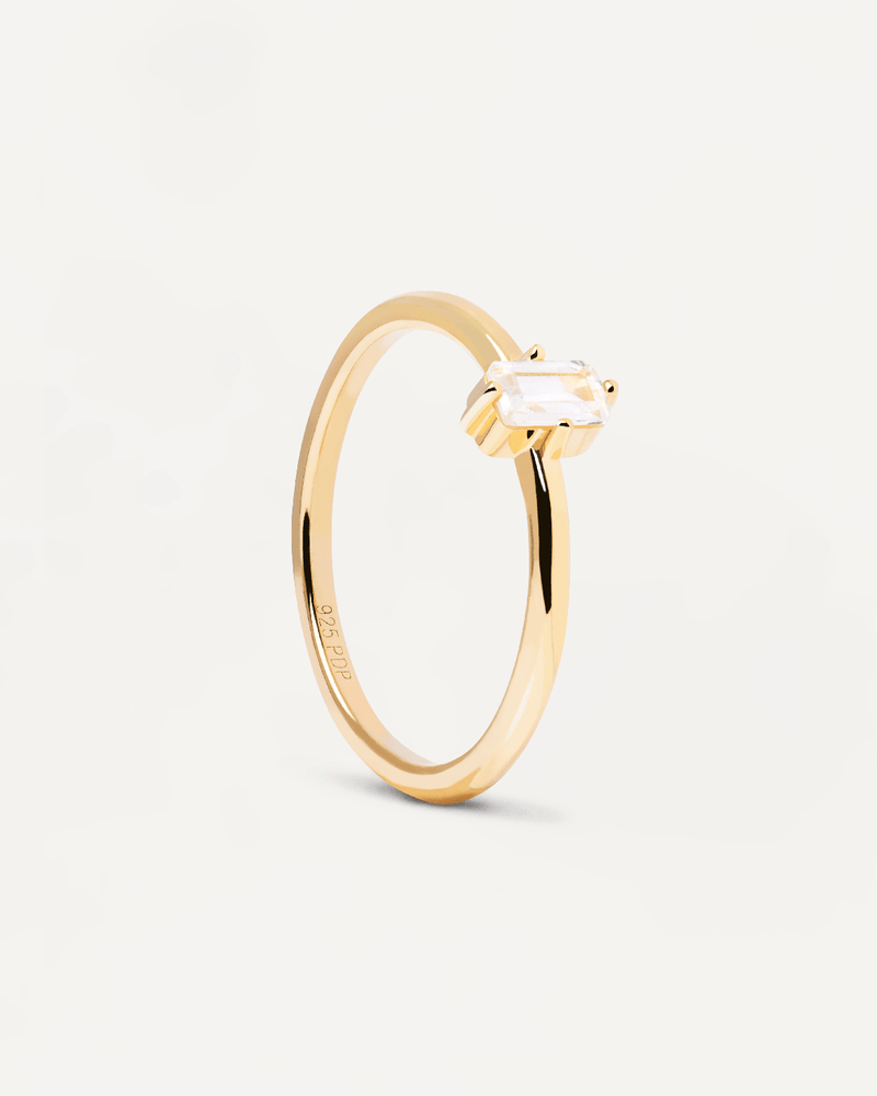 Anillo Mia - 
  
    Plata de Ley / Baño de Oro 18K
  
