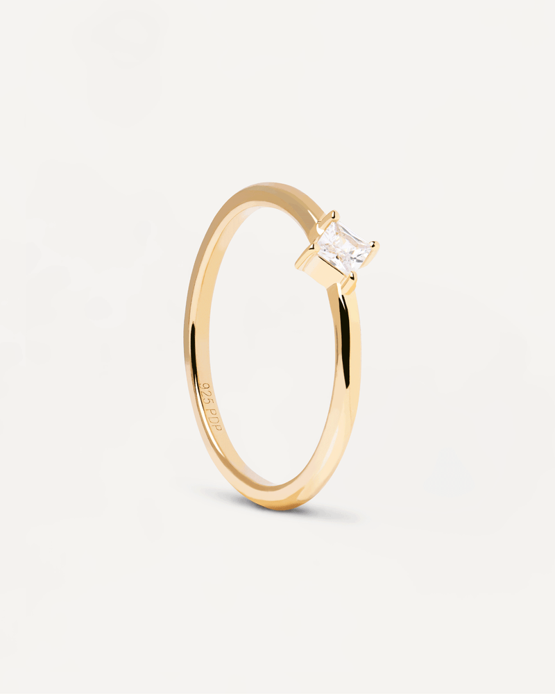 Anillo Obi - 
  
    Plata de Ley / Baño de Oro 18K
  
