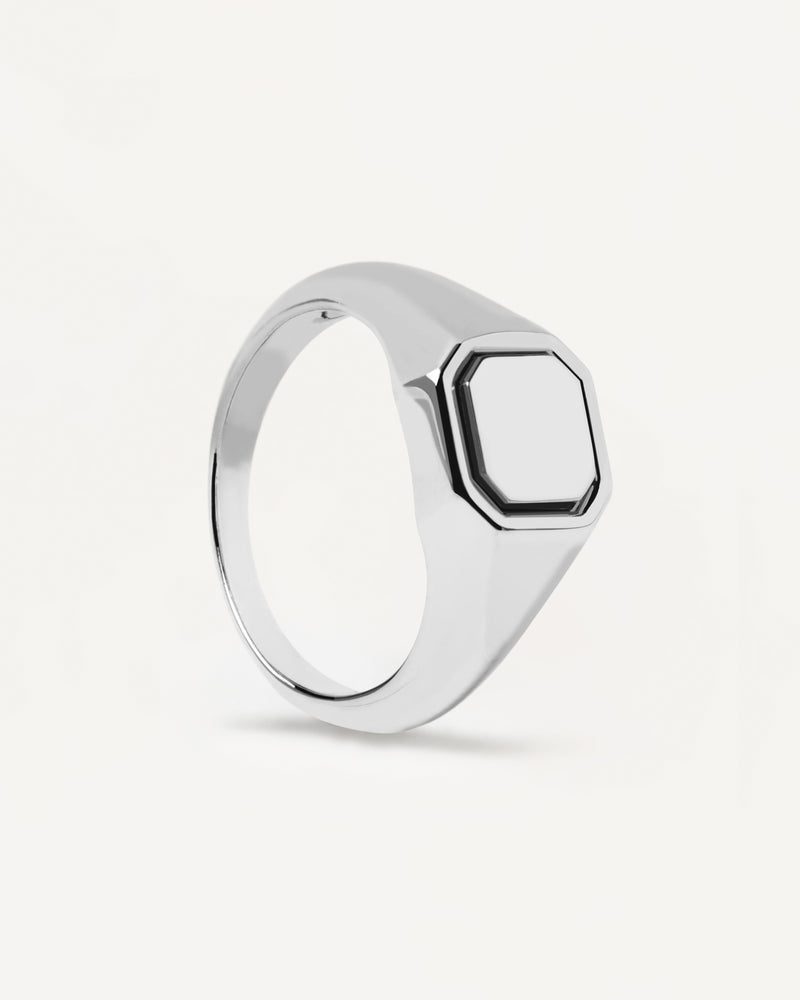 Octet Stamp Silver Ring - 
  
    Sterling Silber
  
