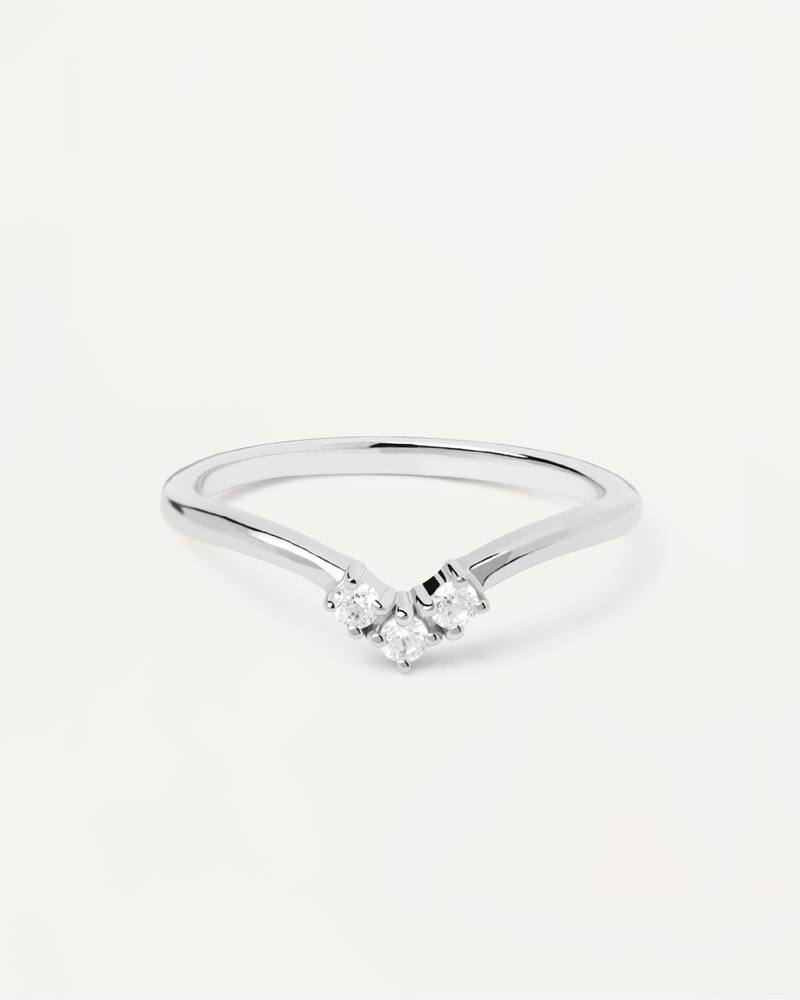 Mini-Krone Silberring - 
  
    Sterling Silber
  
