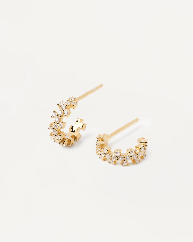 Pendientes Little Crown - 
  
    Plata de Ley / Baño de Oro 18K
  
