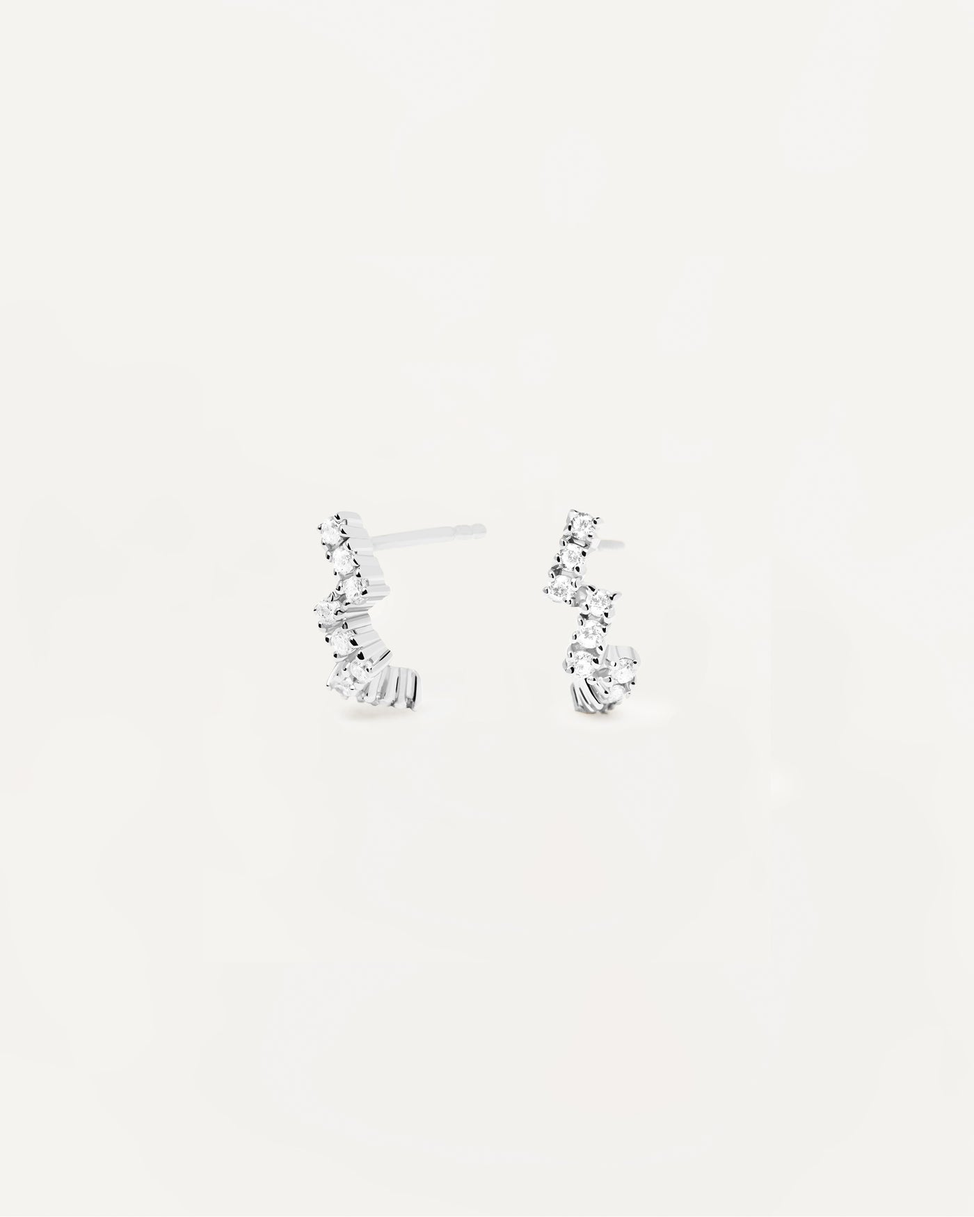 Pendientes de Plata Zipper 
  
    Plata de Ley
  
