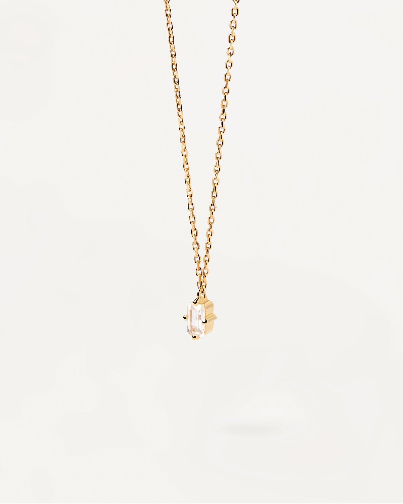 2023 Selection | Mia Necklace. Basic gold-plated solitaire necklace with cushioned zirconia. Get the latest arrival from PDPAOLA. Place your order safely and get this Best Seller. Free Shipping.