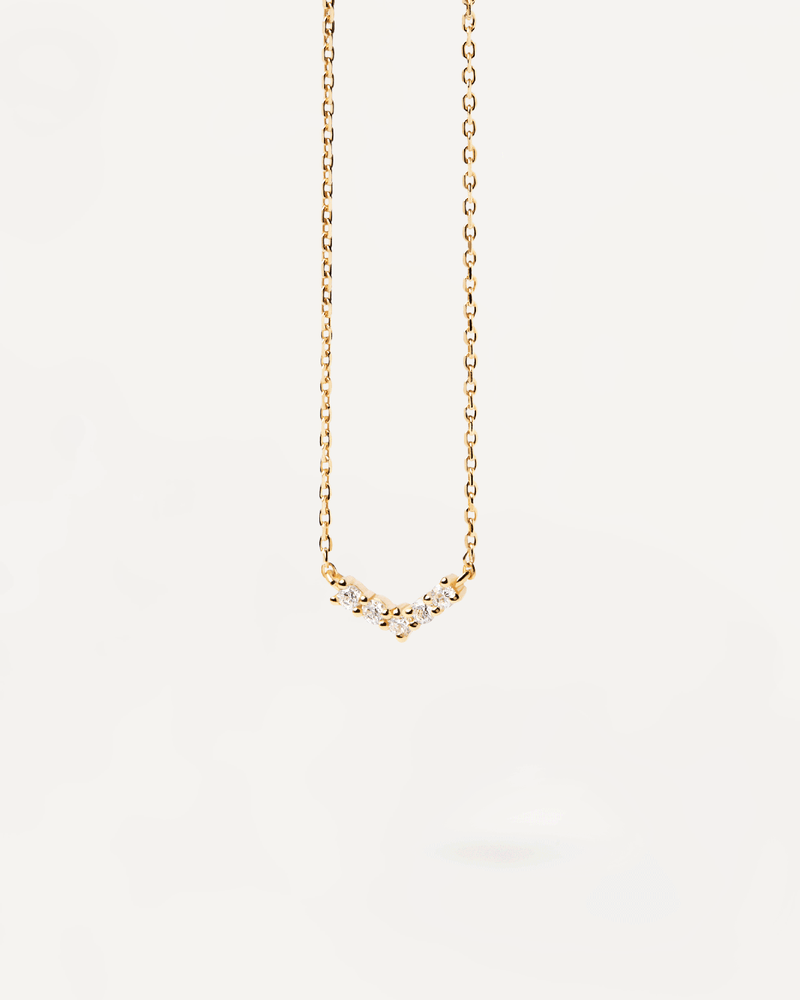 Collana Crown Mini - 
  
    Argento sterling / Placcatura in Oro 18K
  
