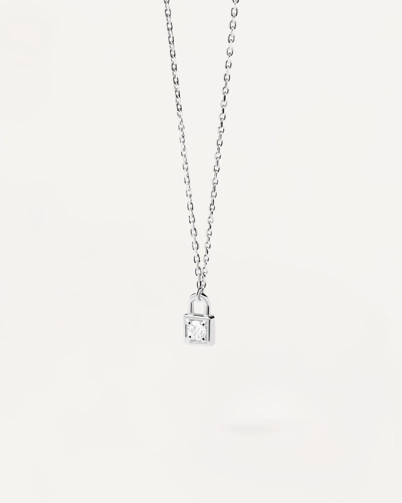 Padlock Silver Necklace - 
  
    Sterling Silver
  
