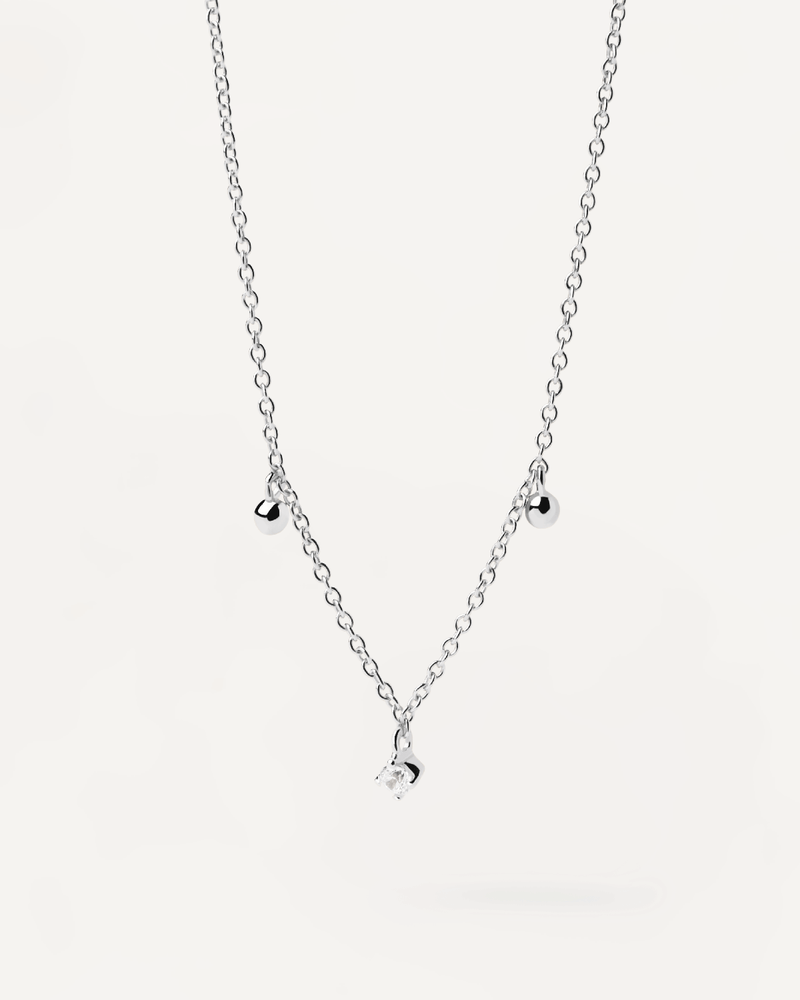 Love Triangle Silver Necklace - 
  
    Sterling Silver
  

