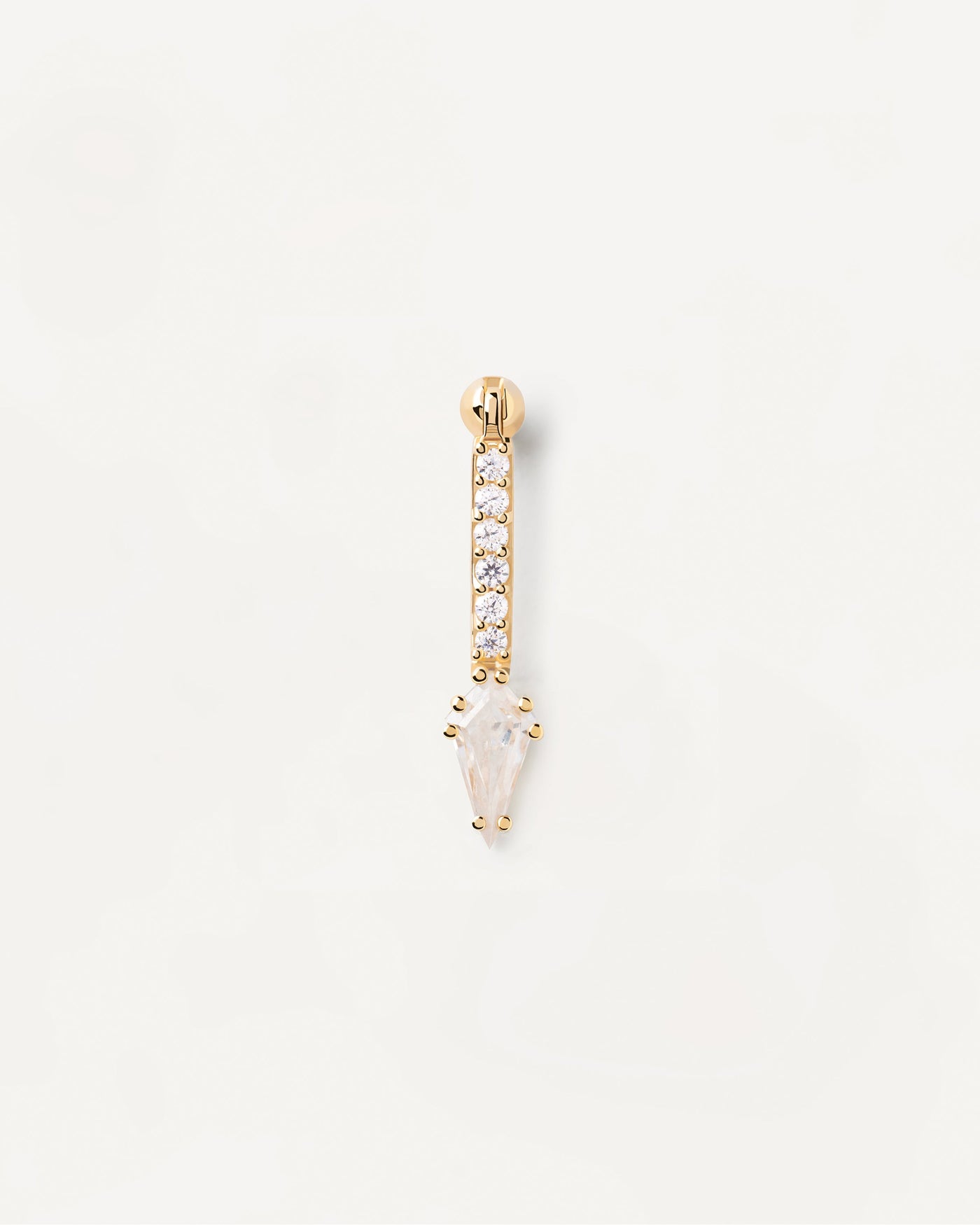 2023 Selection | Super Vero Single Earring. Gold-plated ear piercing with dainty zirconia and big crystal drop. Get the latest arrival from PDPAOLA. Place your order safely and get this Best Seller. Free Shipping.
