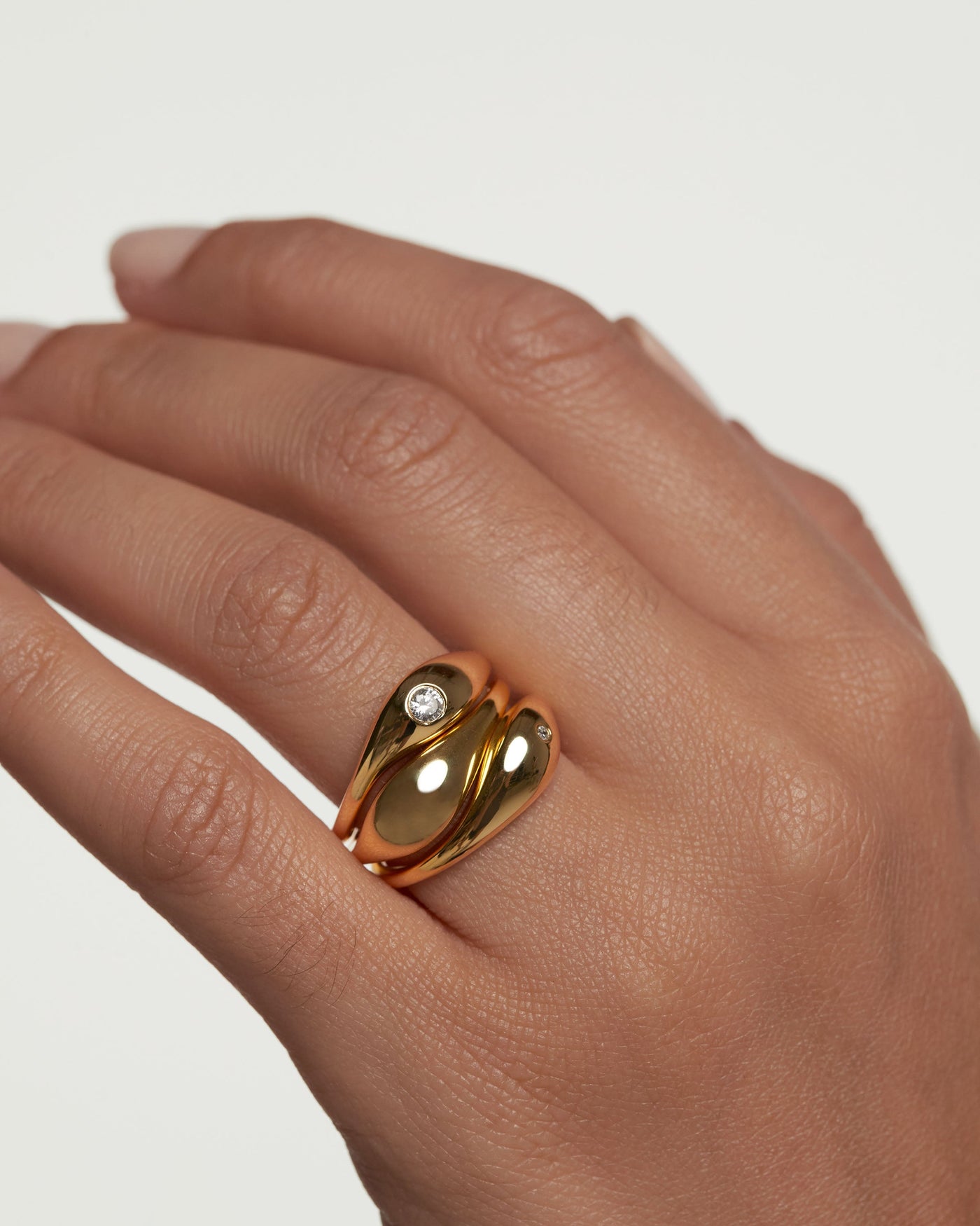 Sugar Ring Set - 
        
          Sterling Silver / 18K Gold plating
        
      