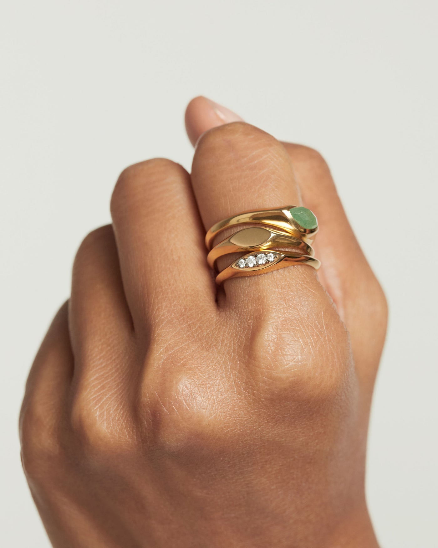 Aventurine  rings