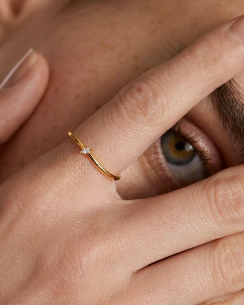 Leaf Ring - 
  
    Sterling Silber / 18K Goldplattierung
  
