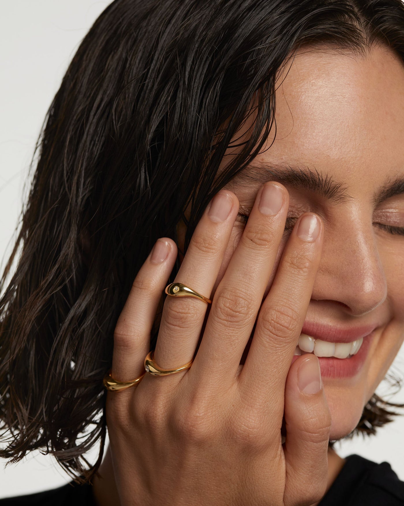 Sugar Ring Set 
        
          Sterling Silver / 18K Gold plating
        
      