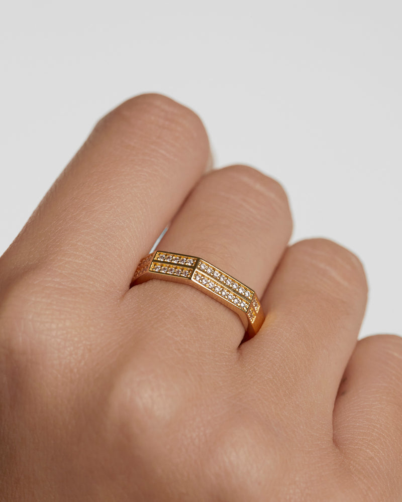 Olympia Ring - 
  
    Sterling Silver / 18K Gold plating
  
