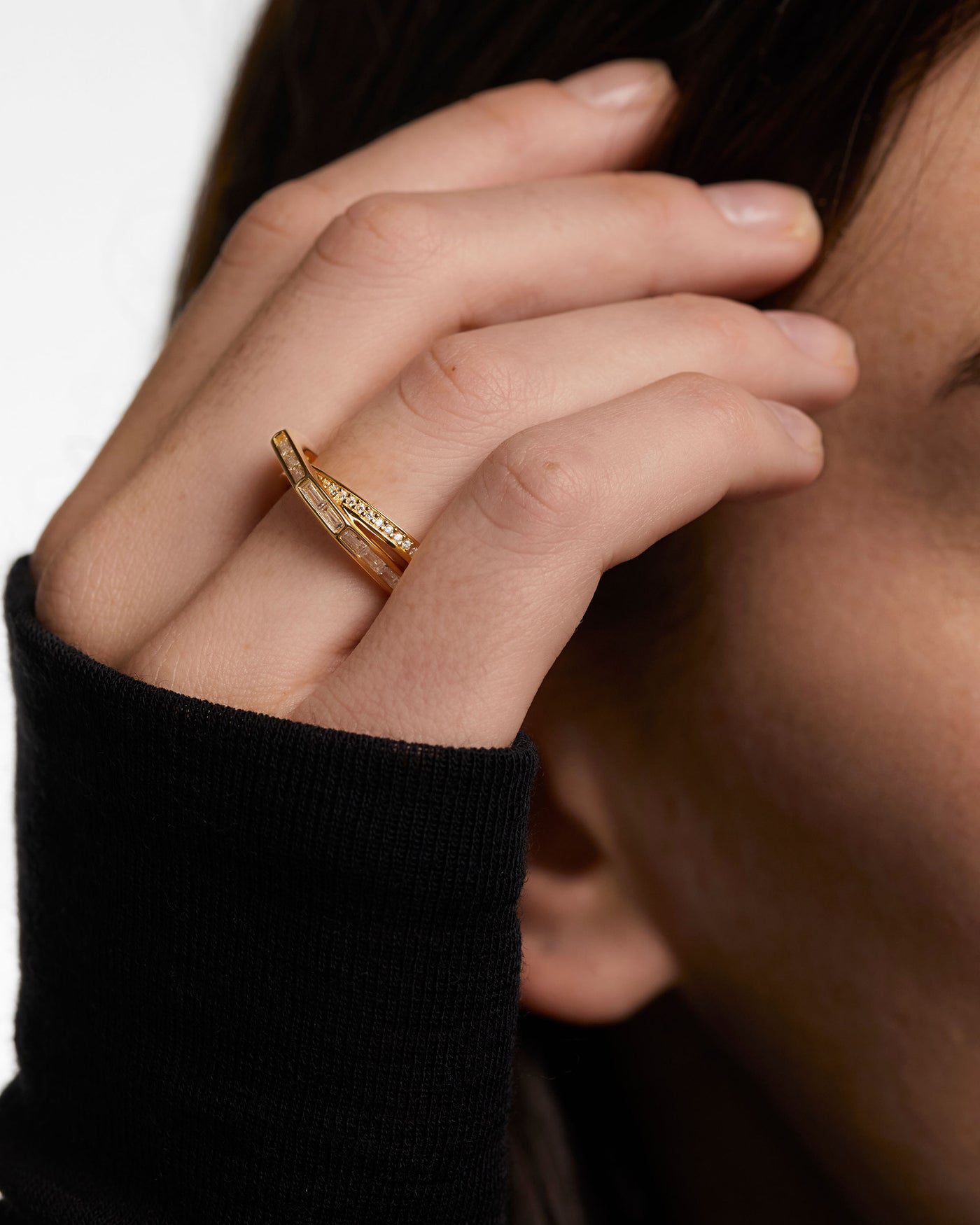 Anello Olivia 
  
    Argento sterling / Placcatura in Oro 18K
  
