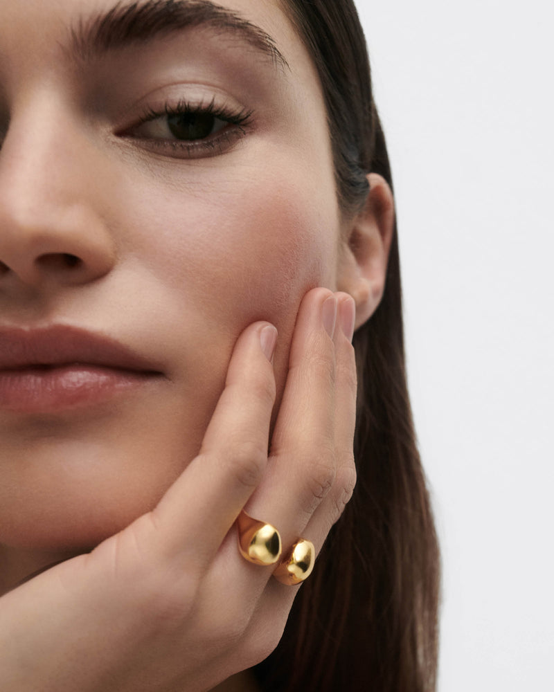 Gravity ring - 
  
    Sterling Silver / 18K Gold plating
  
