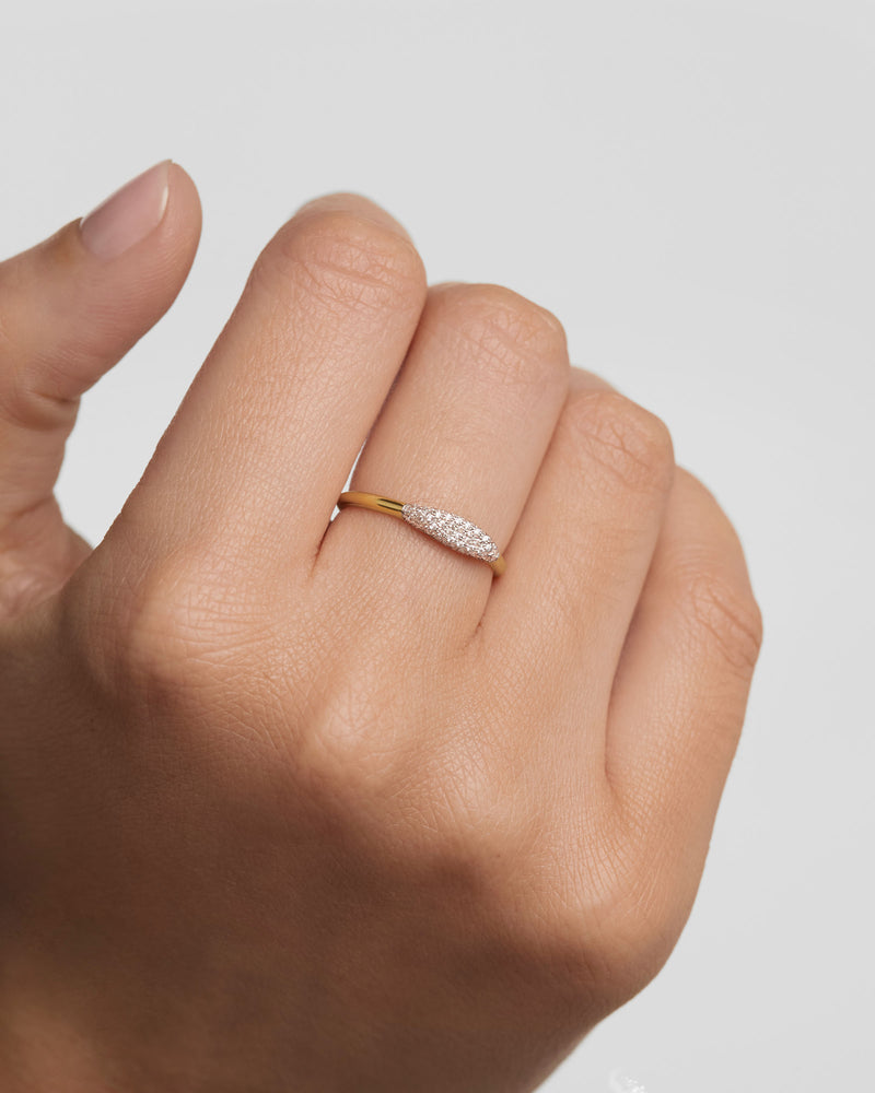 Diamond stamp on ring outlet