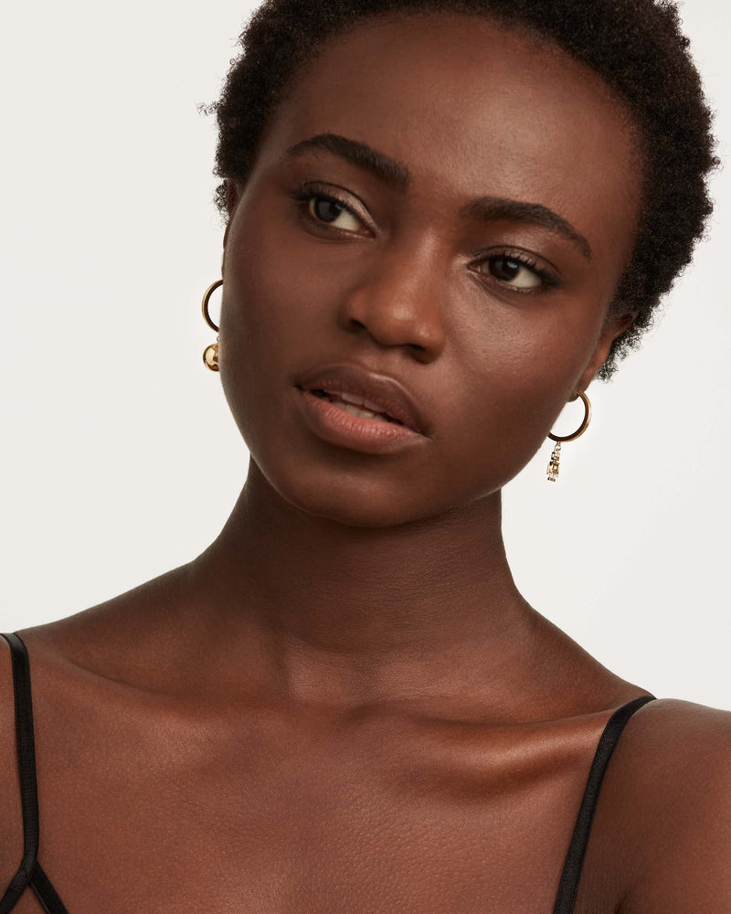 Space Age Earrings - 
  
    Sterling Silver / 18K Gold plating
  
