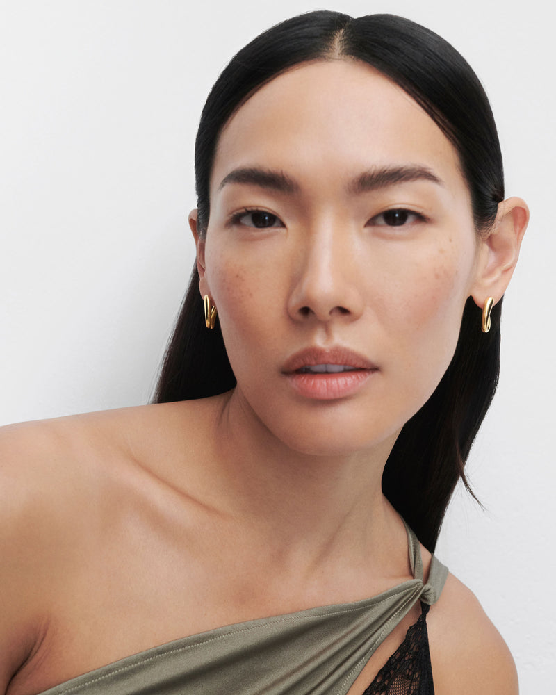 Helix hoops - 
  
    Sterling Silver / 18K Gold plating
  
